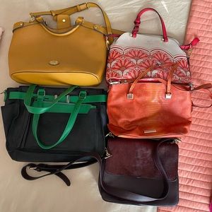 Lot of 5 Purses all with Crossbody Straps